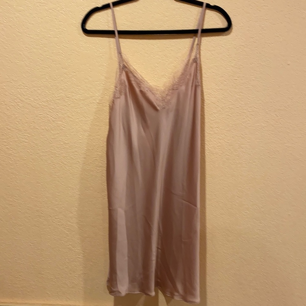 Satin lace night dress